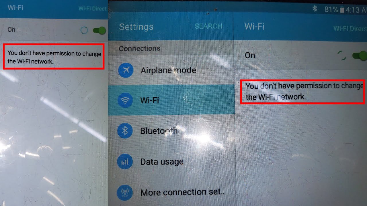 How To  Fix You Don't Have Permission To Change The WiFi Network