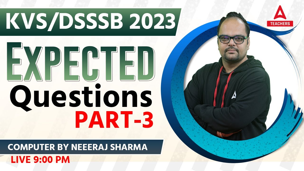 KVS 2023 | KVS PGT Computer Science | Expected Questions #3 | By Neeraj Sharma