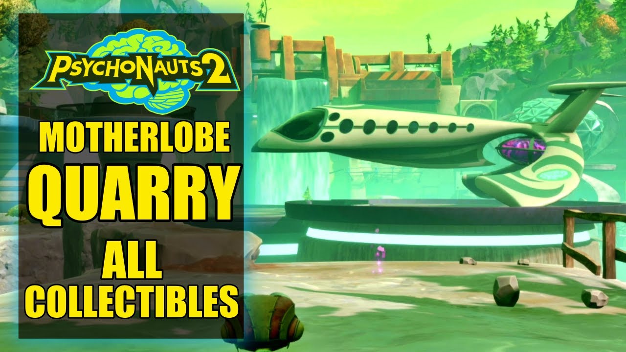 Motherlobe Quarry All Collectibles, PSI CARDS, MARKERS, KEYS, CHESTS & SCAVENGER - Psychonauts 2
