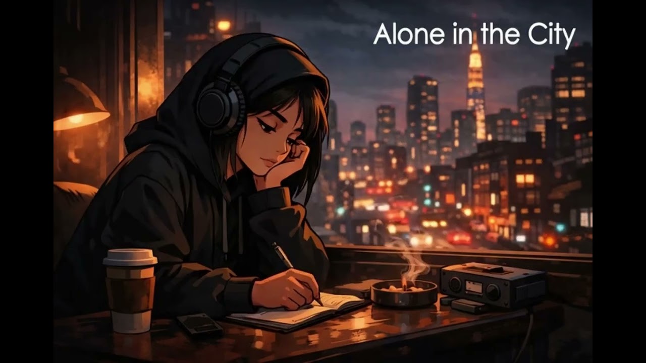 Sleepless Nights | Alone in the City, Nostalgic Lo-Fi Beats (30 Minutes)