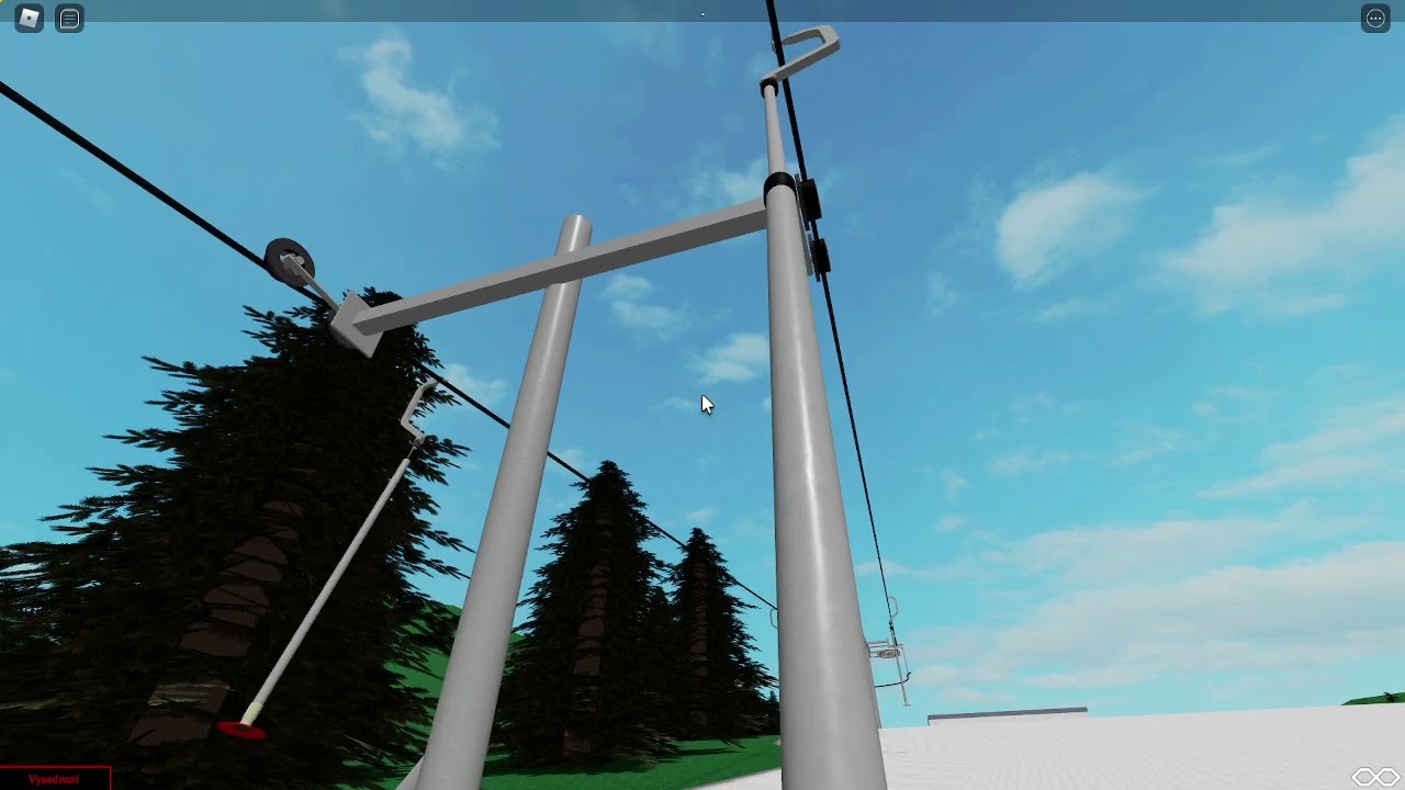Jízda na vleku Tatrapoma PFP v Robloxu