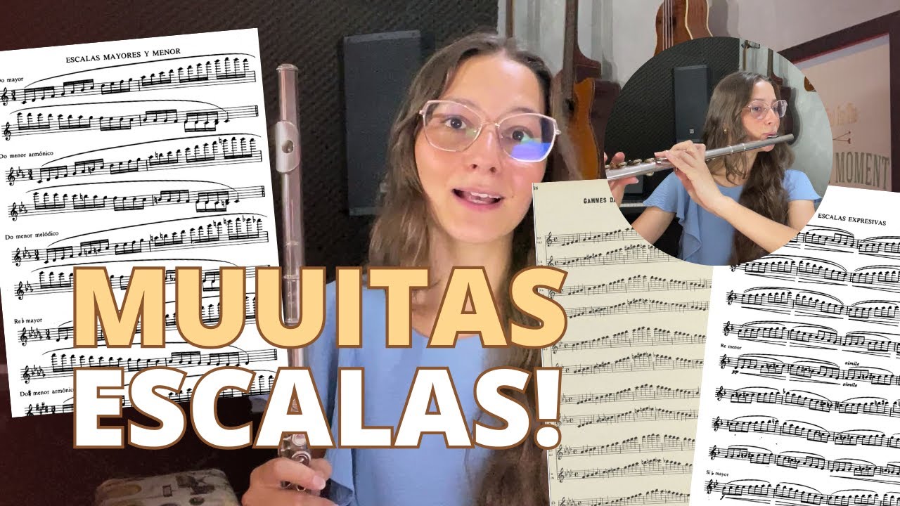 4 MÉTODOS DE ESCALAS INCLUINDO AS MENORES (harmônica/melódica) E VARIAÇÕES | FLAUTA TRANSVERSA