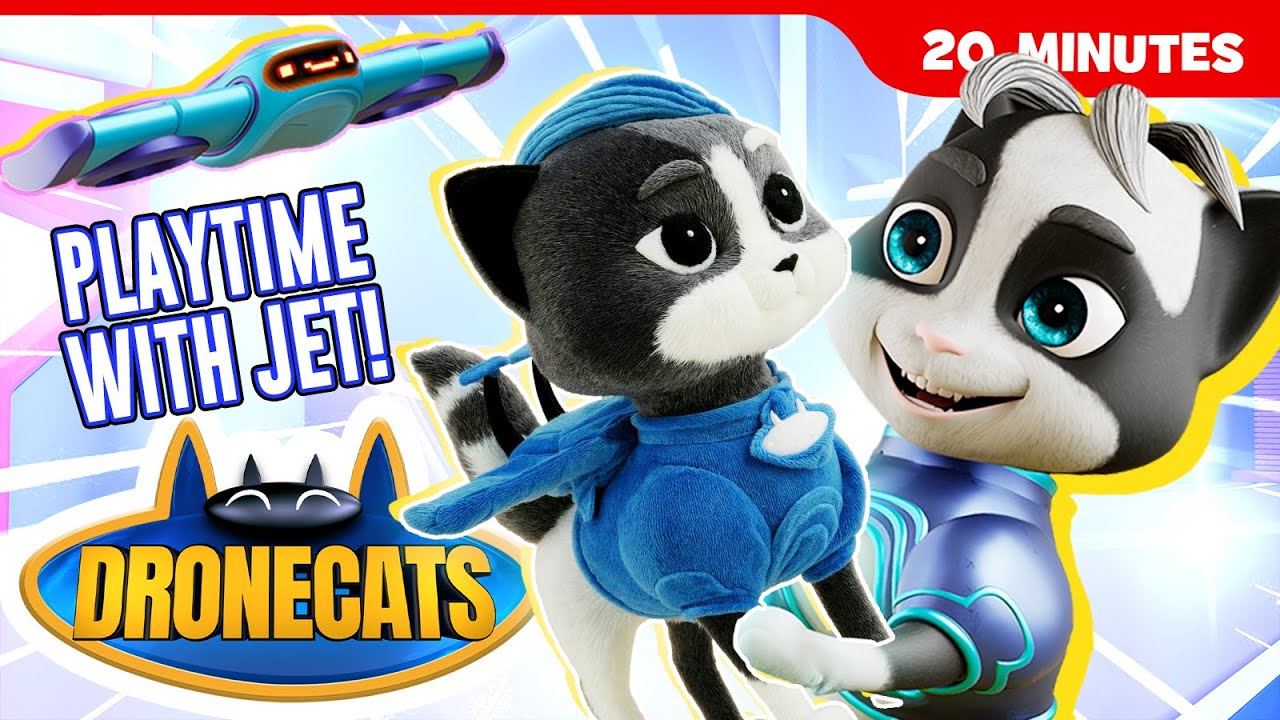 😸DRONECATS: 20min Mashup!🦹‍♀️ | Superhero Cartoon | 11