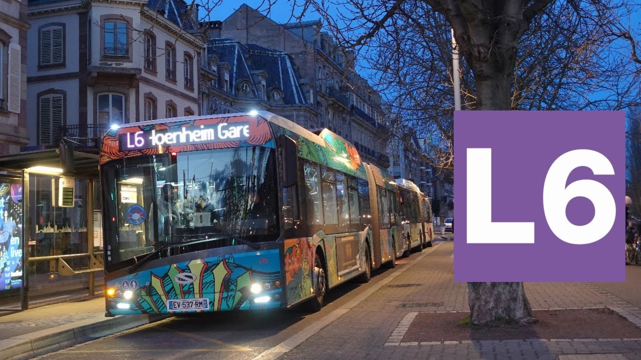 Solaris Urbino 18 IV GNV N°704 - L6 entre Brant Université et Les Halles - Réseau CTS - Strasbourg