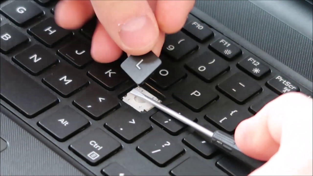 How To Fix Key Dell Inspiron Laptop - Replace Keyboard Key Letter Number Arrow Keys Etc