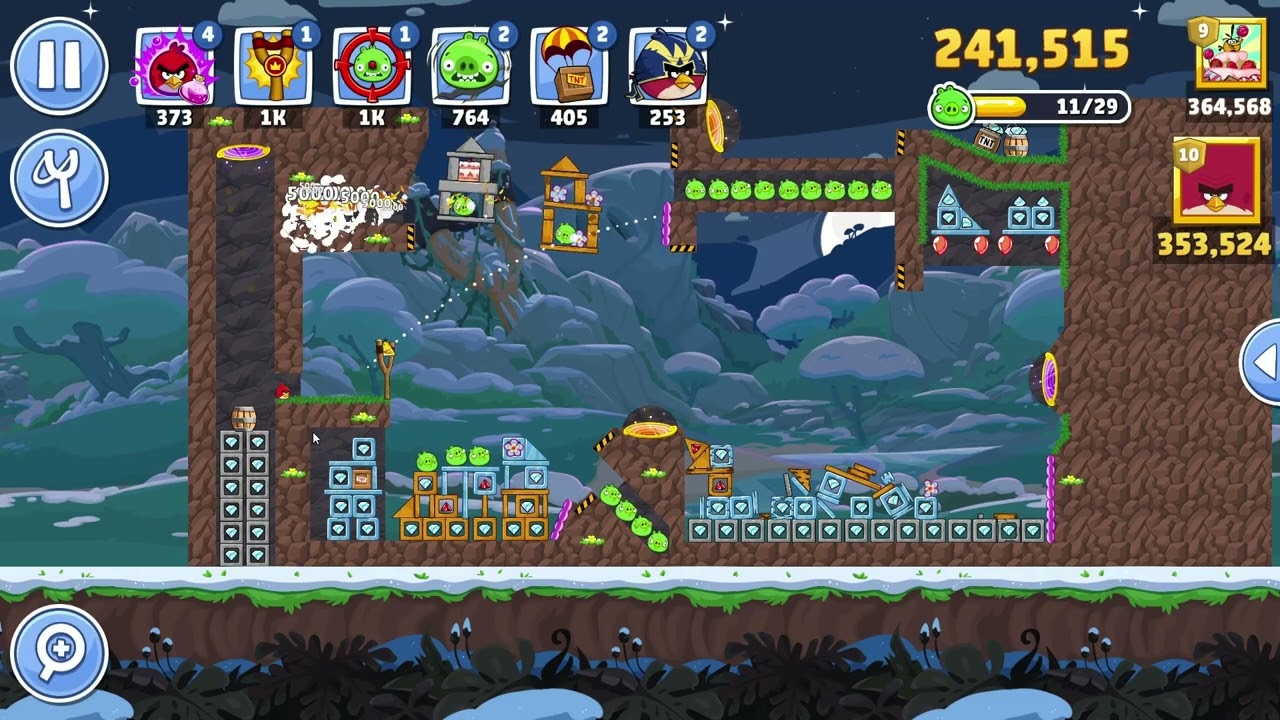 Angry Birds Friends Level 7 Tournament 1703 three stars NO POWER-UP walkthrough 2026-02-19