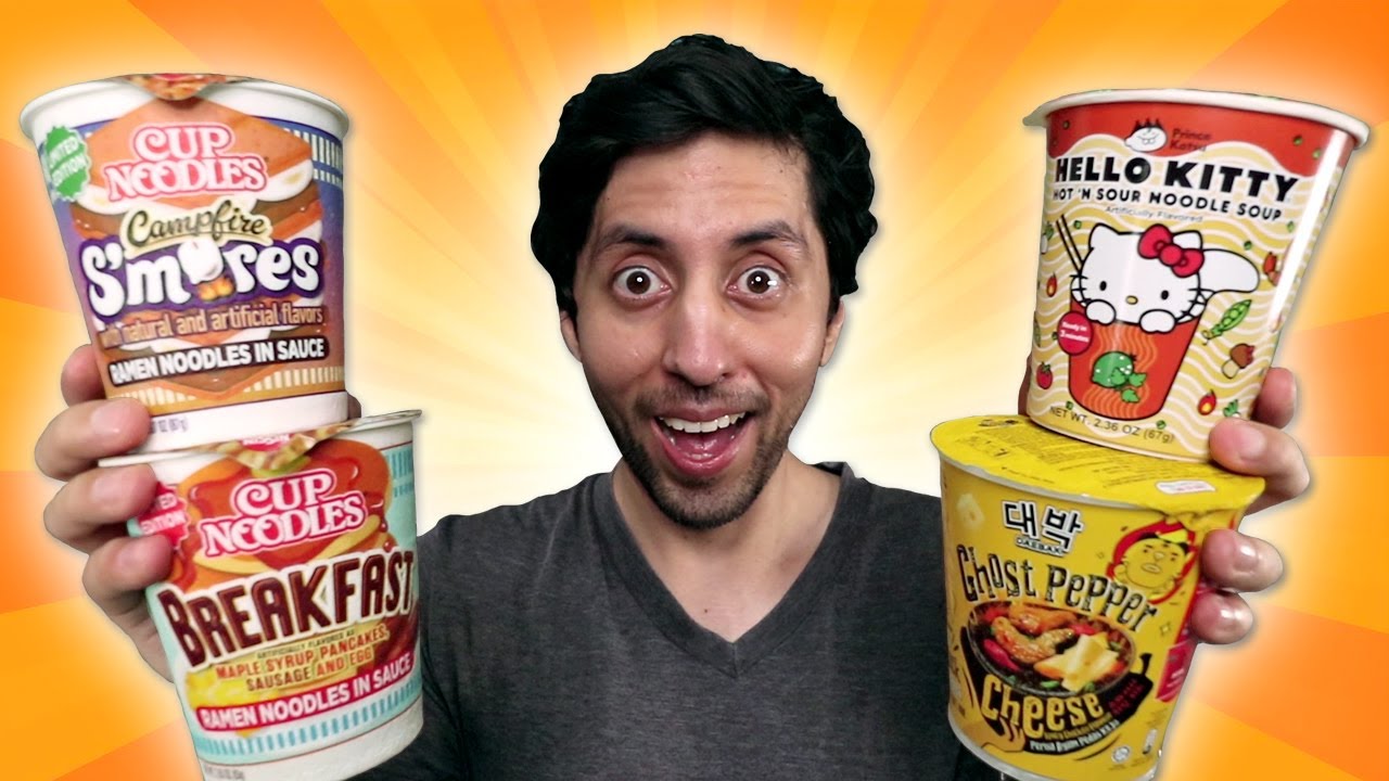 Probemos las SOPAS INSTANTANEAS más RARAS y CURIOSAS!!!
