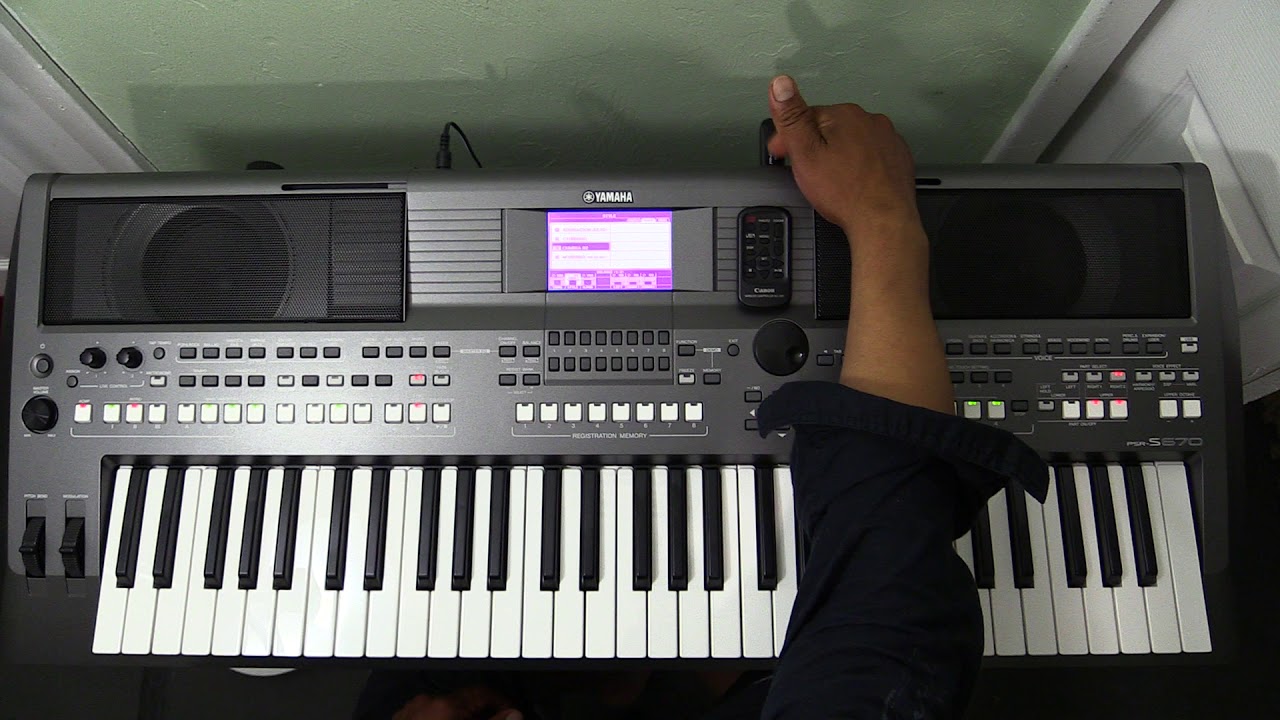 Ritmos y samplers en la yamaha psr s670