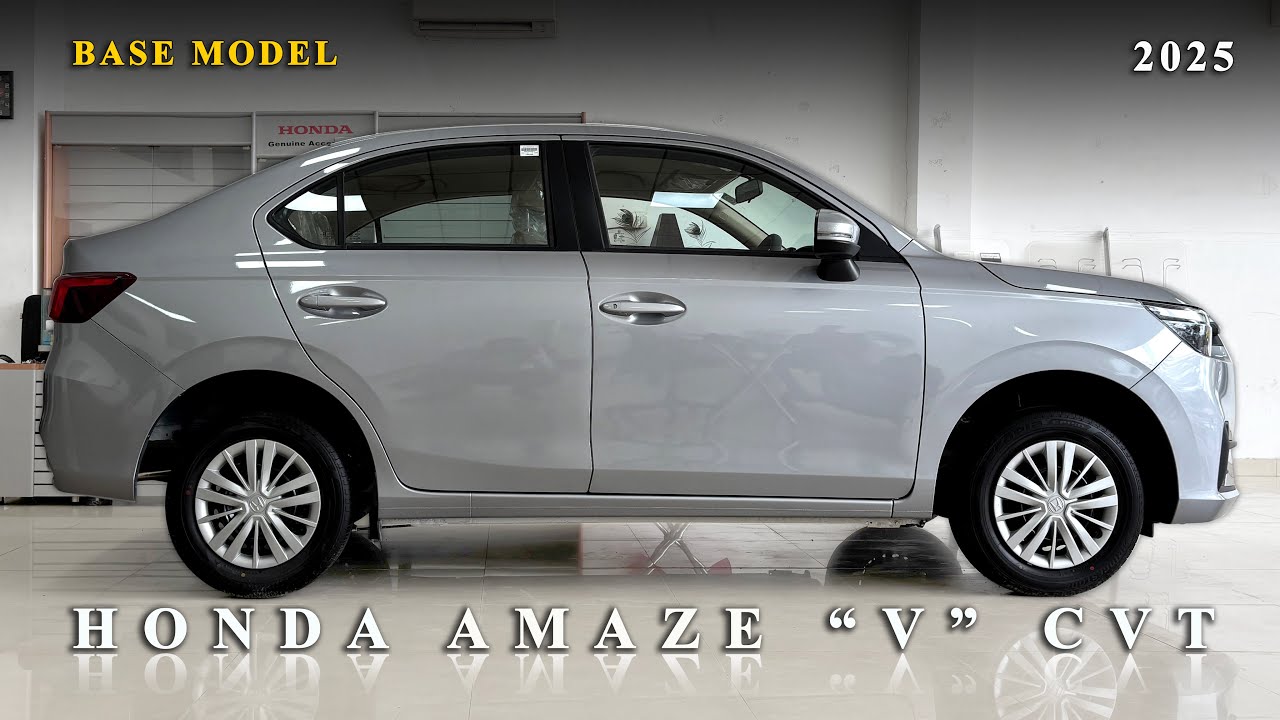 Honda Amaze V CVT 2025 | Automatic | Features | Price | Mileage | Interior | Exterior