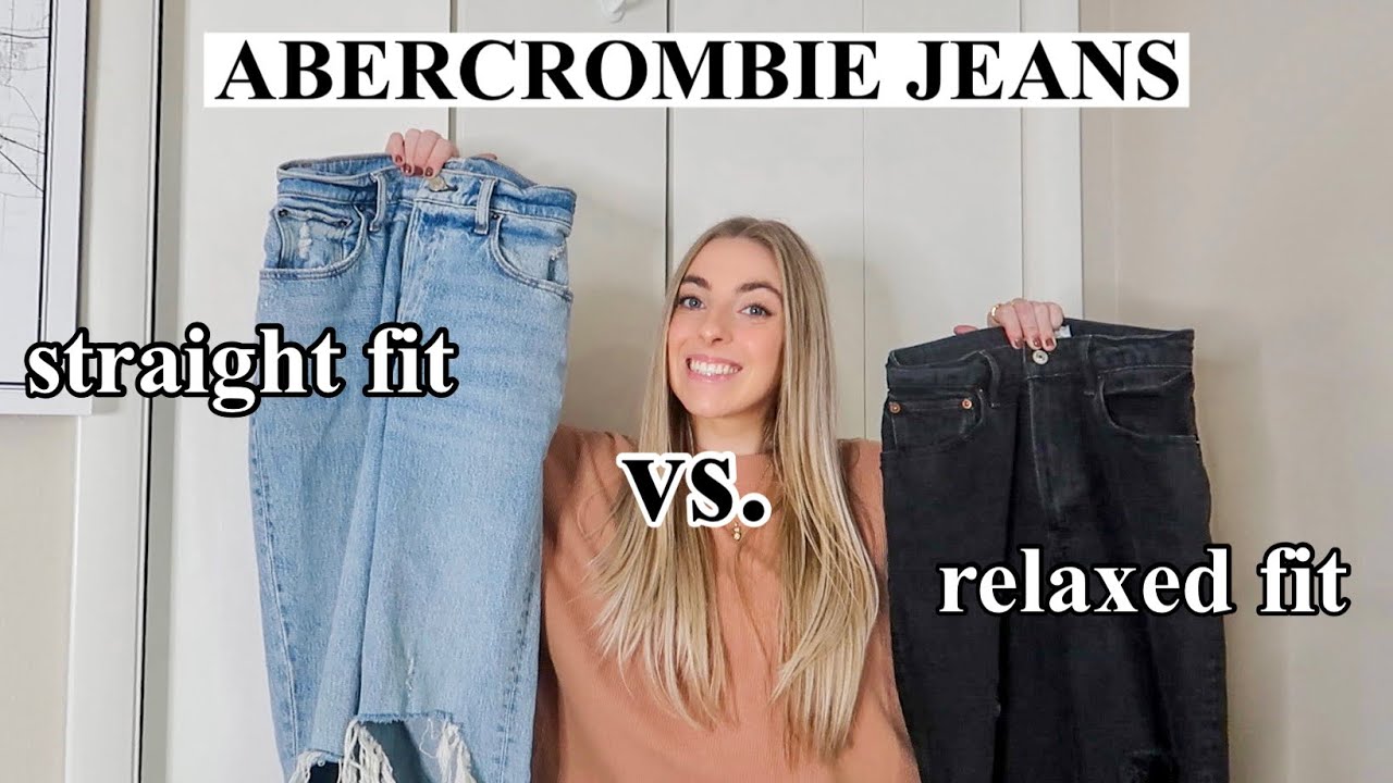 ABERCEROMBIE JEANS COMPARISON: the Straight Fit vs. the Relaxed Fit *curve love*