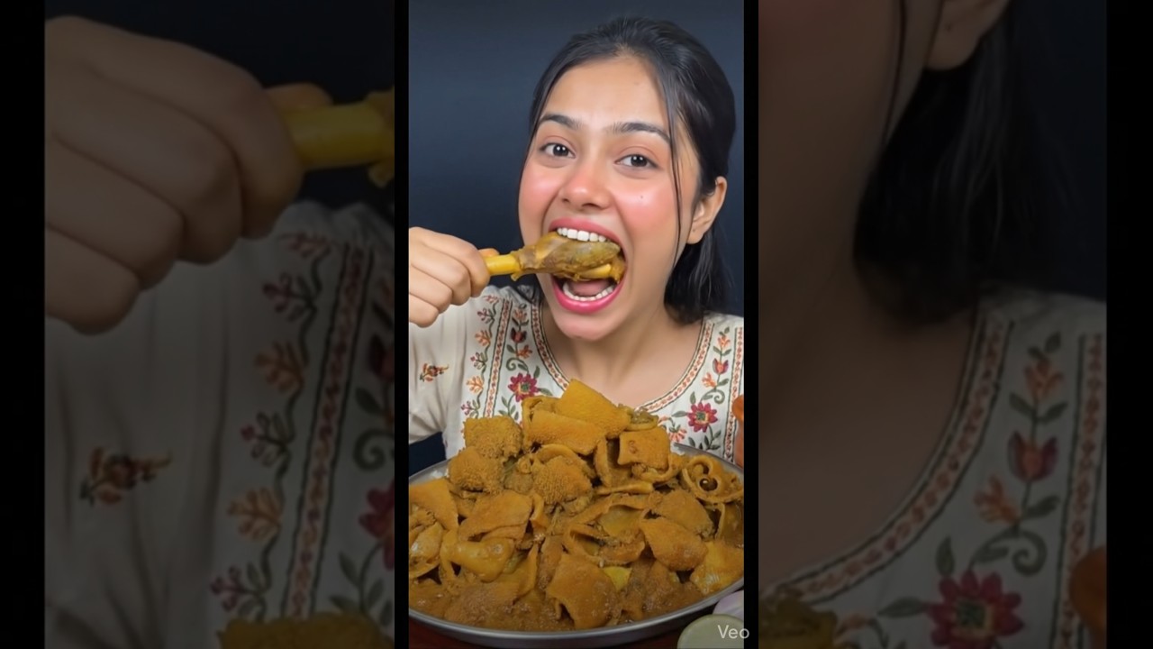 ASMR Chicken Leg Piece & Mutton Eating 🍗🥩 Loud Crunchy Chewing | Super Satisfying Mukbang #asmr