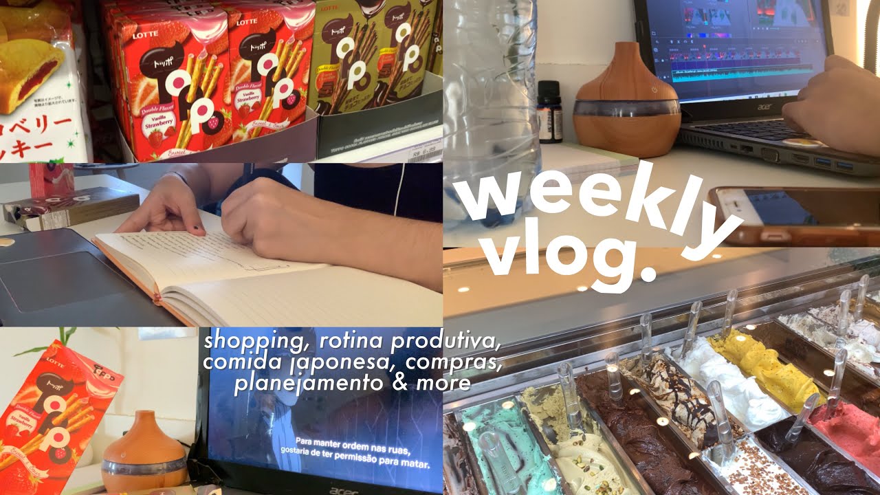 weekly vlog 🍜! final de semana, compras, rotina produtiva & more