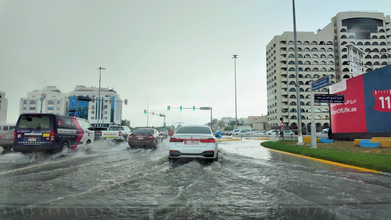 Abu Dhabi Driving Tour 4K - Rainy - United Arab Emirates 🇦🇪