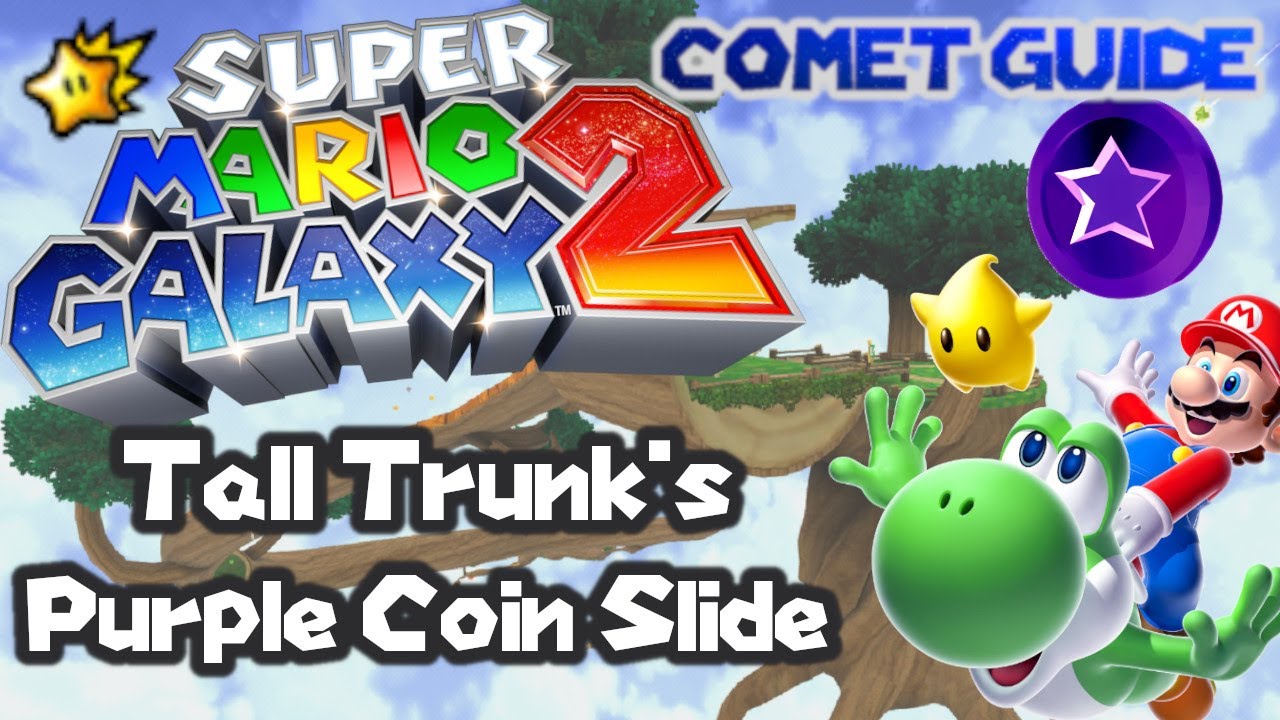 Tall Trunk's Purple Coin Slide | Super Mario Galaxy 2 Comet Walkthrough