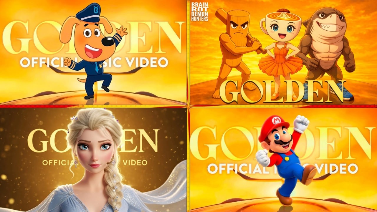 SHERIFF LABRADOR🆚GOLDEN X BRAINROT🆚ELSA AND ALL PRINCES🆚SUPER MARIO  GOLDEN MEGA BATTLE 🎵#69