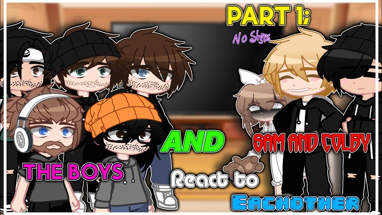 || Sam and Colby + The Boys (VR) React to EACHOTHER || SAM AND COLBY || Part 1/2 - NO SHIPS ||