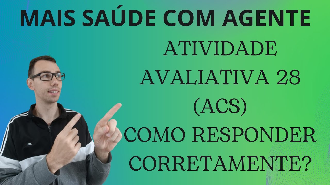 CHEGOU A DISCIPLINA 28 (ACS) A ÚLTIMA DISCIPLINA DO CURSO! COMO RESPONDER A ATIVIDADE AVALIATIVA?