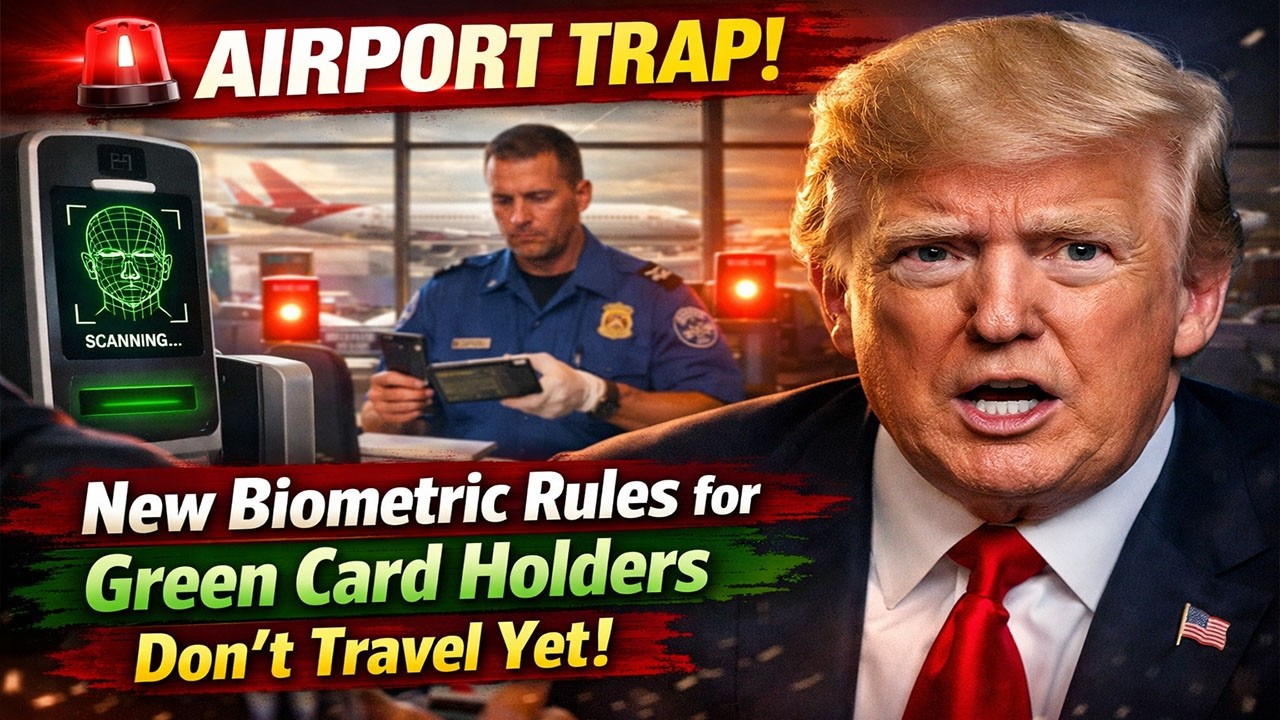 🚨 Airport Trap! New Biometric Rules for Green Card Holders – Don’t Travel Yet