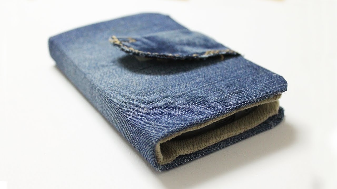How to make a Phone Case out of Jeans - DIY Wallet Phone Case Easy