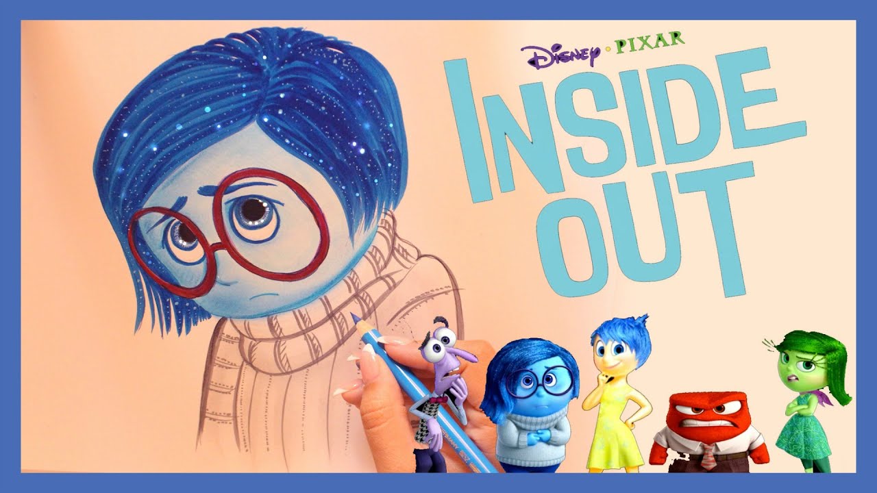 ♡ How to Draw and Color SADNESS from INSIDE OUT ♡