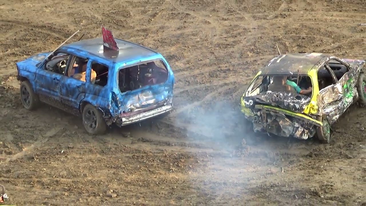 Compact Teams Qualifying Heat 1 Fayette County Fair Demolition Derby August 2nd, 2025 Hardcore Derby
