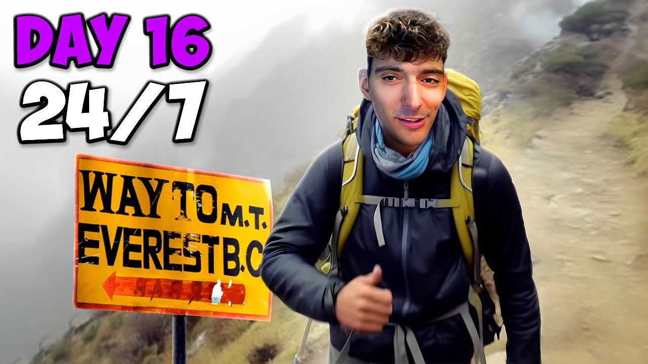 Climbing Mount Everest! Subathon $1/1 Minute, Surviving LIVE