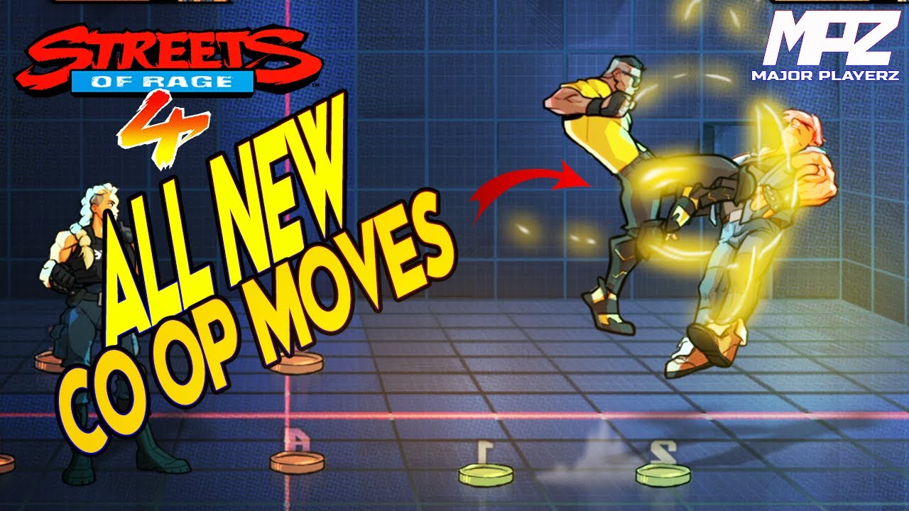 STREETS OF RAGE 4 ALL CO OP MOVES (NEW)