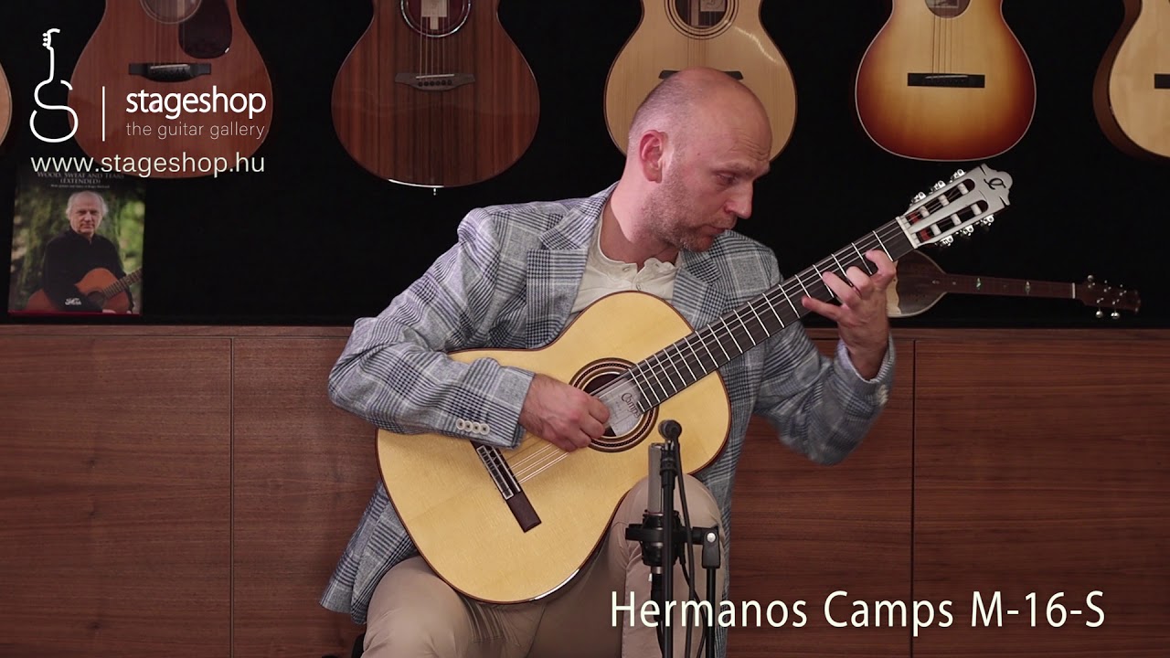 Hermanos Camps M-16-S Master built classic guitar demo played by Ferenc Bern&aacute;th in Stageshop