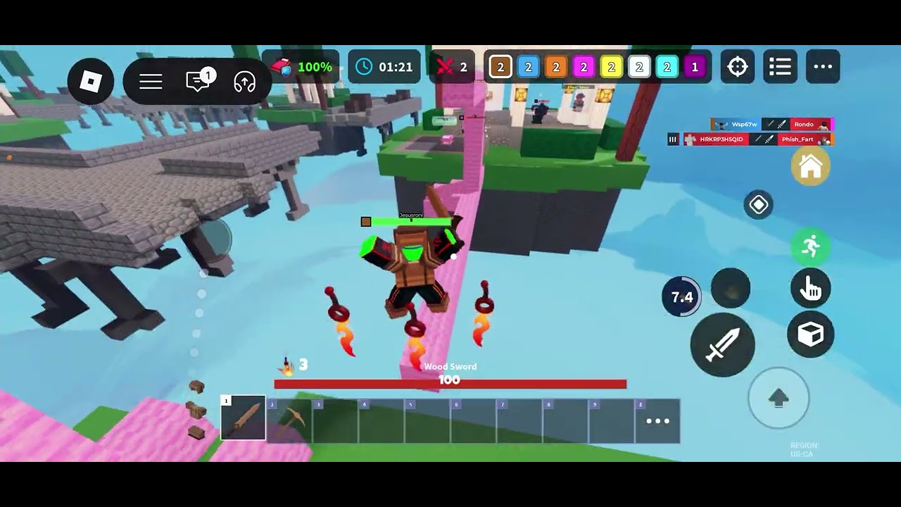 Playing bedwars because we reached 20 subscribers🎉with my causin #bedwarsrobloxfunny #roblox 