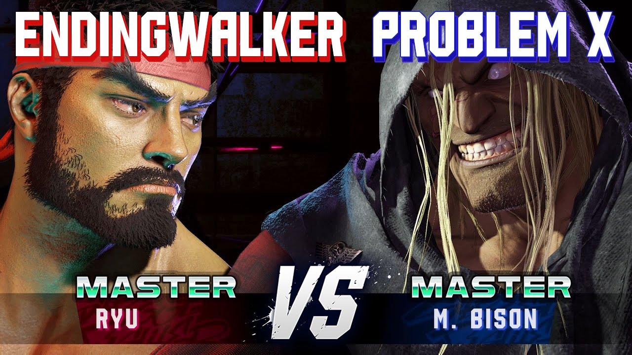 SF6 ▰ ENDINGWALKER (Ryu) vs PROBLEM X (M.Bison) ▰ High Level Gameplay