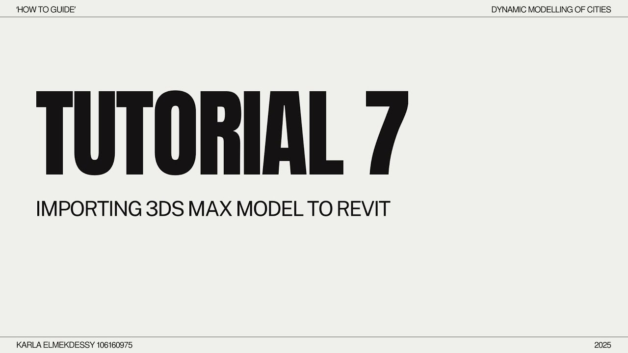 7. Импорт модели 3ds max в Revit
