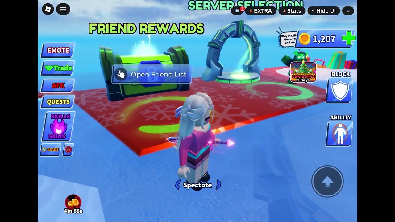 Me playing Blade Ball