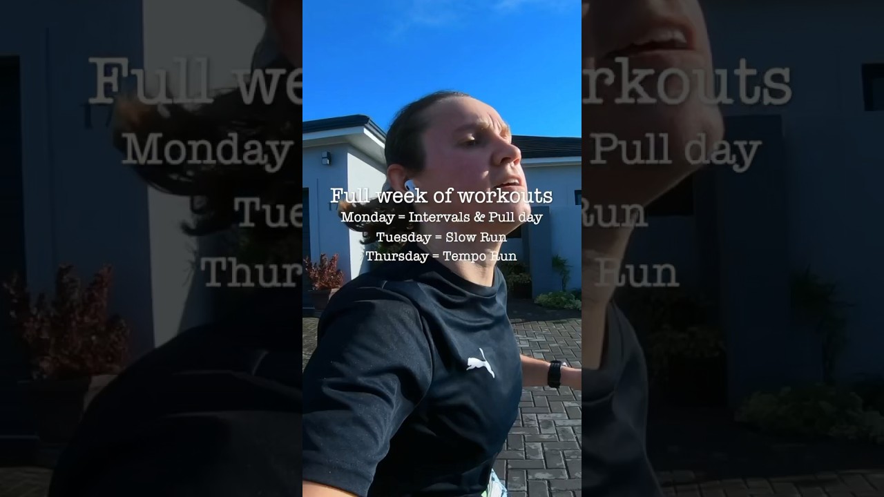 Full Week Of Workouts #hybridathlete #hybridtraining #hybridbuild #marathontraining  #weekofworkouts