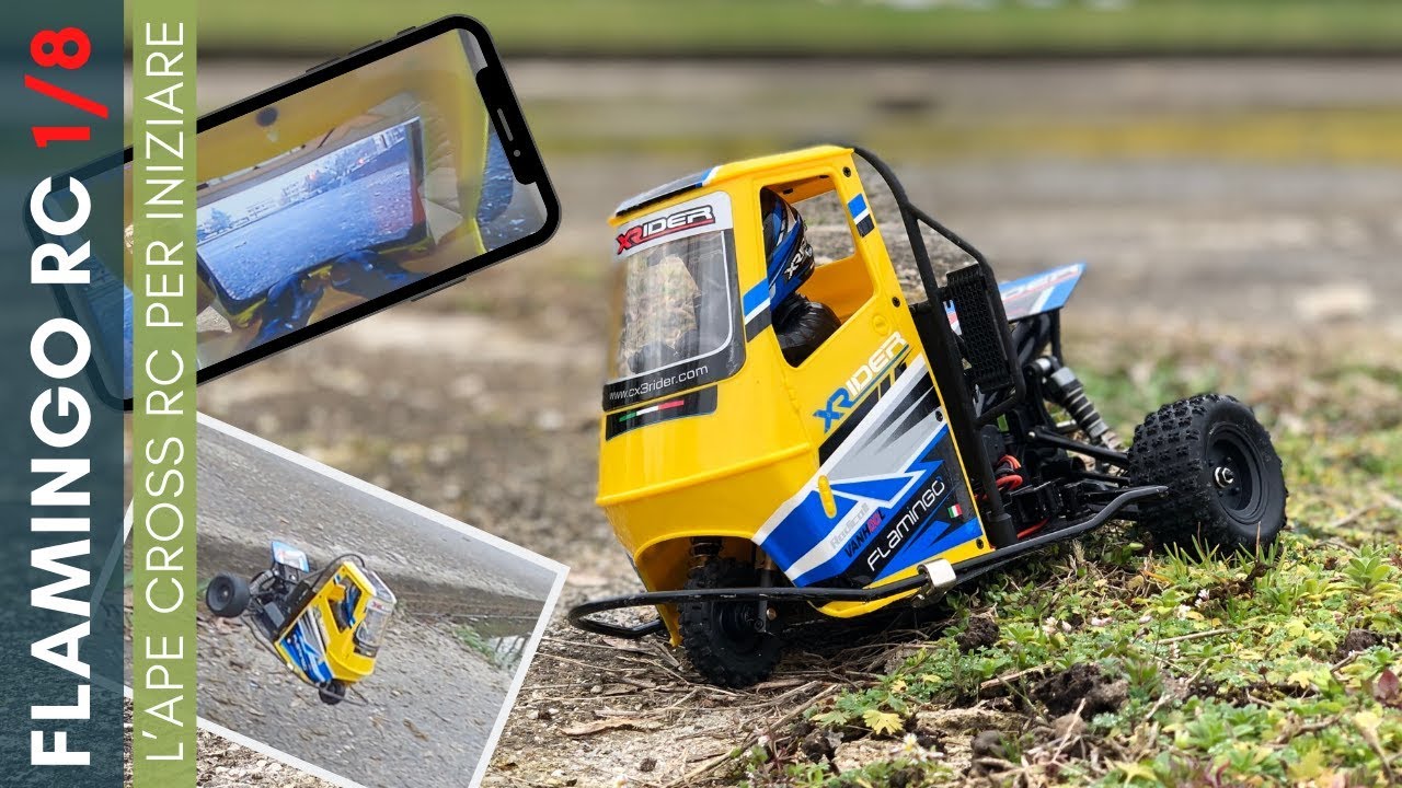 Recensione  X-RIDER FLAMINGO RC 1/8! L’APE cross da corsa radiocomandata!