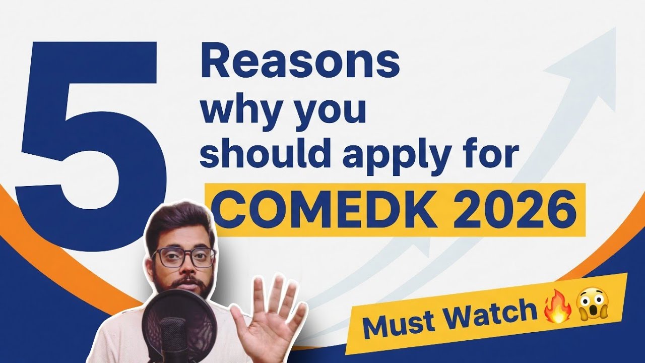 5 Reasons why you should apply| COMEDK 2026| Must watch 😱🔥| Target: 160+ 🎯 [Ash Academy JEE]