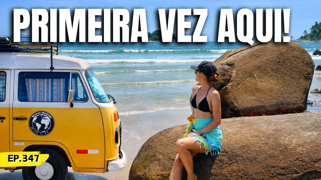 Voltamos para o Litoral de Santa Catarina | Primeira vez nesse lugar com a Kombi Motorhome | Ep.347