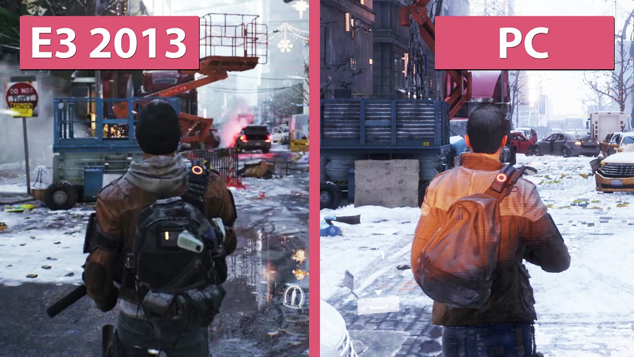 The Division &ndash; E3 2013 Reveal Trailer vs. PC Max Settings Graphics Comparison