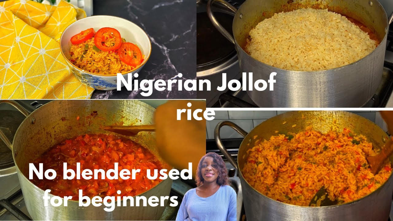 How to cook Nigerian Jollof rice Step by step / No blender version