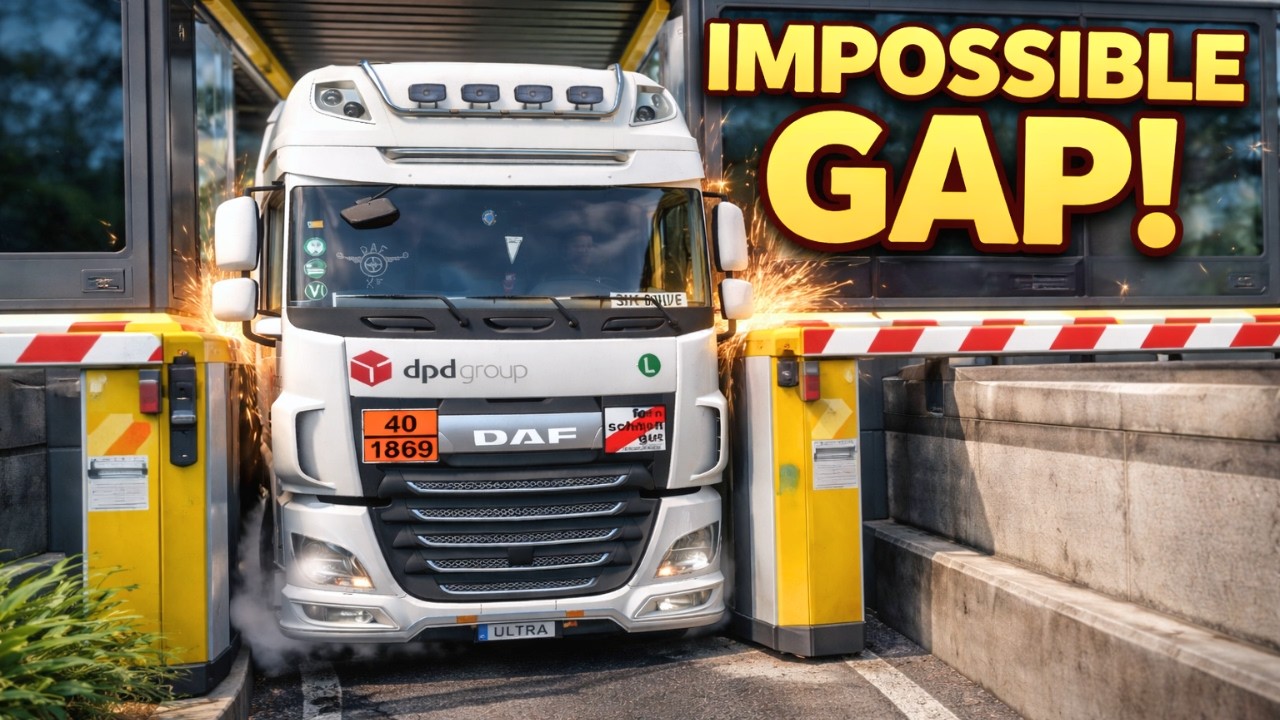 Driving DAF XF AeroSpace through Tight Roads of Athens! #ets2 1.58 POV Drive 4K Ep2