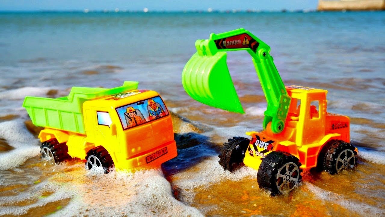Vid&eacute;o pour enfants de jeux de sable - Construction d'un ch&acirc;teau de sable