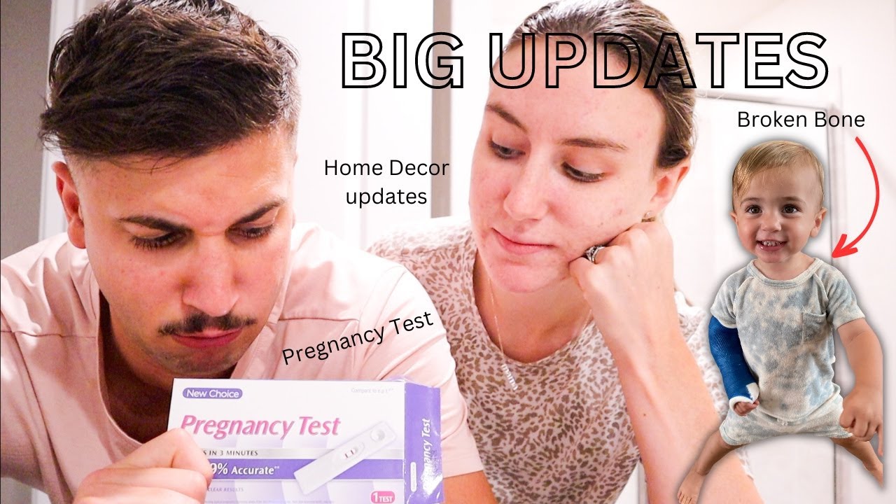 Taking a pregnancy test, broken bone + home decor updates!