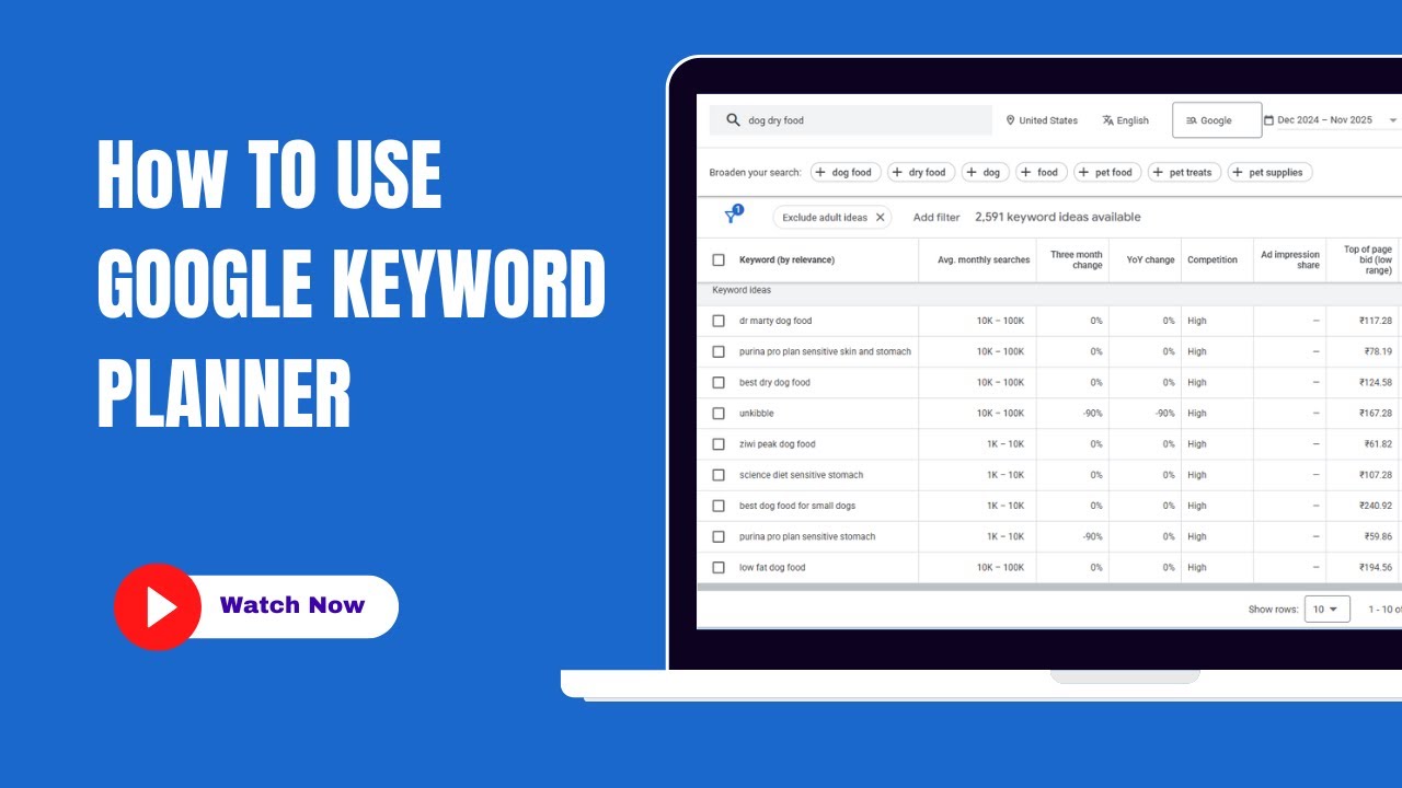 How to Use Google Keyword Planner for Keyword Research (Beginners Guide)
