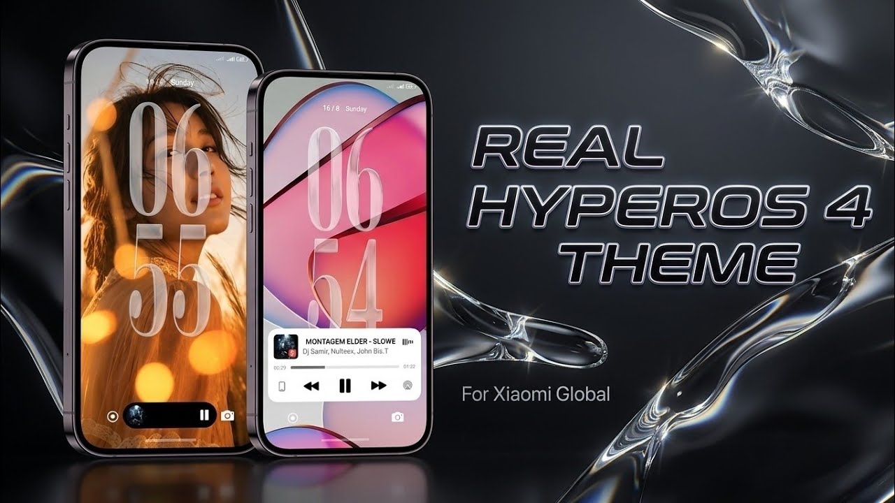  REAL HYPEROS 4 STYLE THEME  FOR HYPEROS 1/2/3  XIAOMI GLOBAL