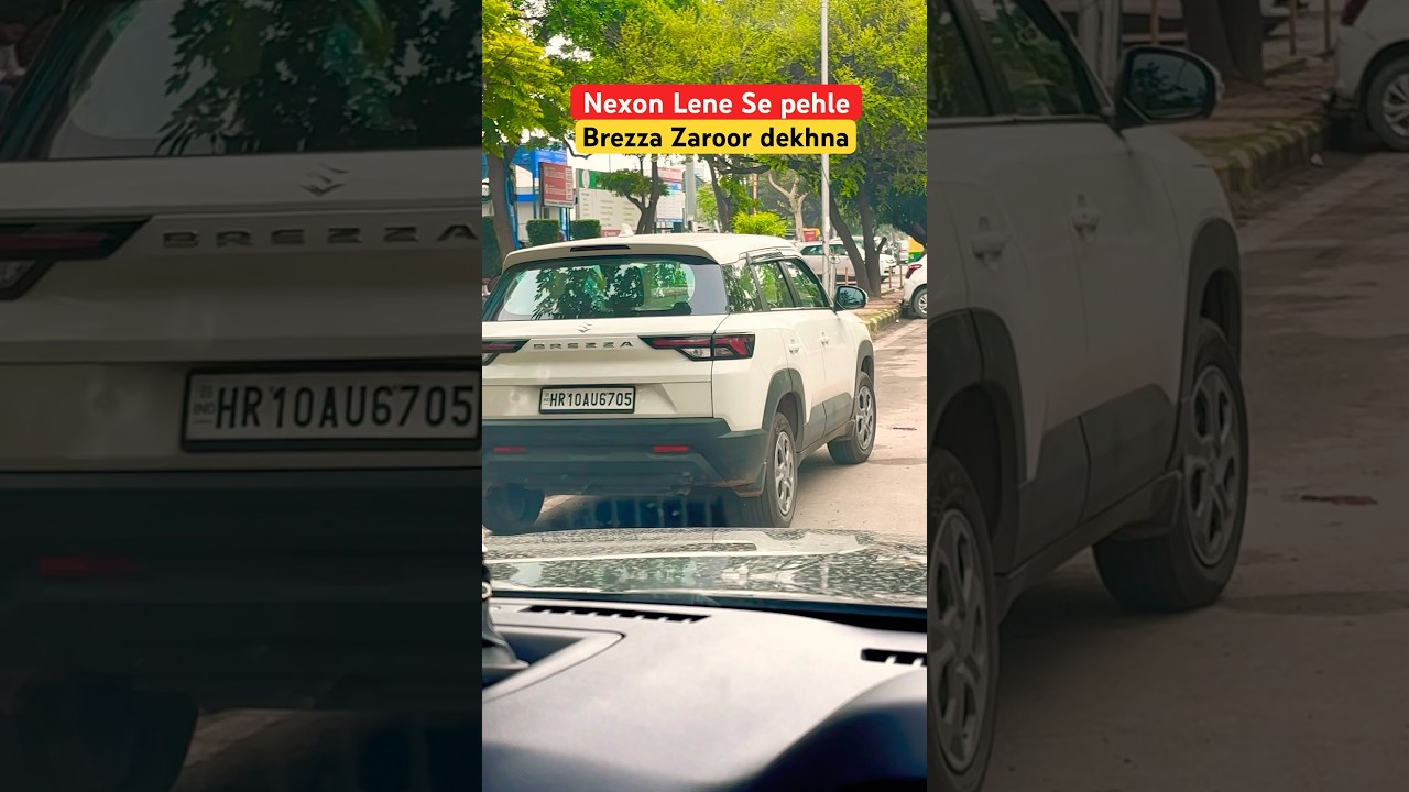 Tata Nexon CNG vs Brezza CNG 2025 ✅ Yunkesh review 🔥 #tatanexon #brezza #scorpion #yunkesh #shorts
