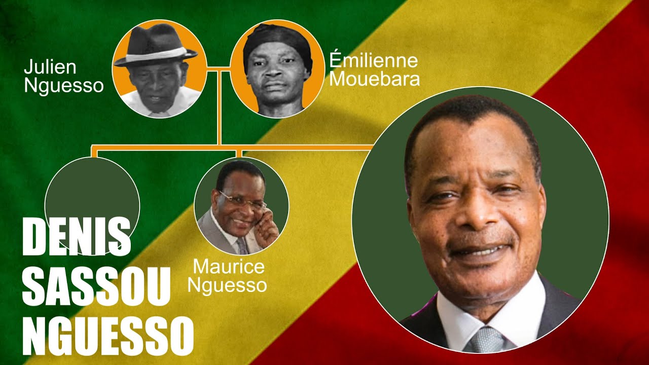 Denis Sassou Nguesso et sa famille.