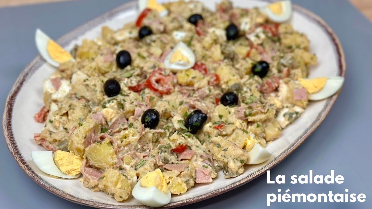 RECETTE D’ÉTÉ LA SALADE PIÉMONTAISE | délicieuse salade de pommes de terre et jambon 🥔