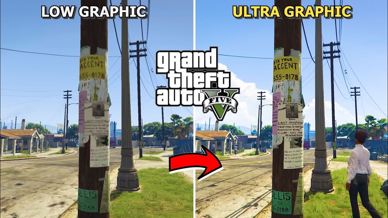 GTA 5 : GRAPHICS COMPARISON LOW VS ULTRA
