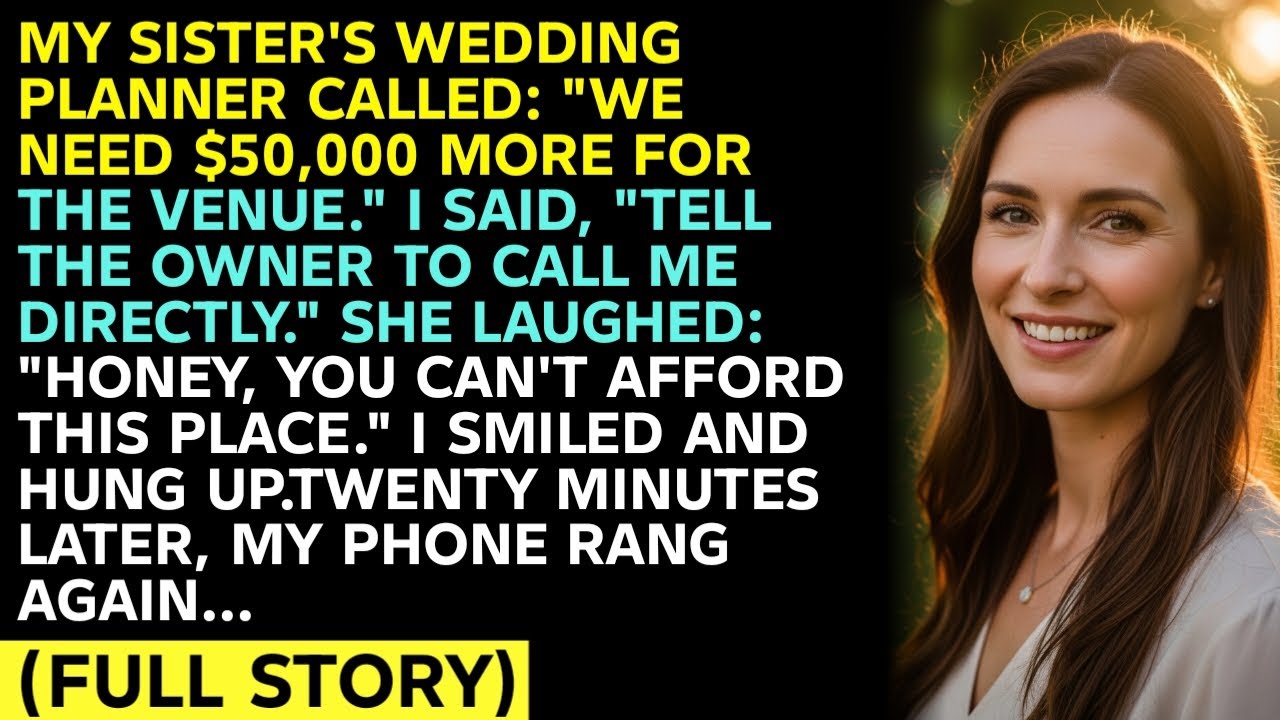 MY SISTER'S WEDDING PLANNER CALLED: 