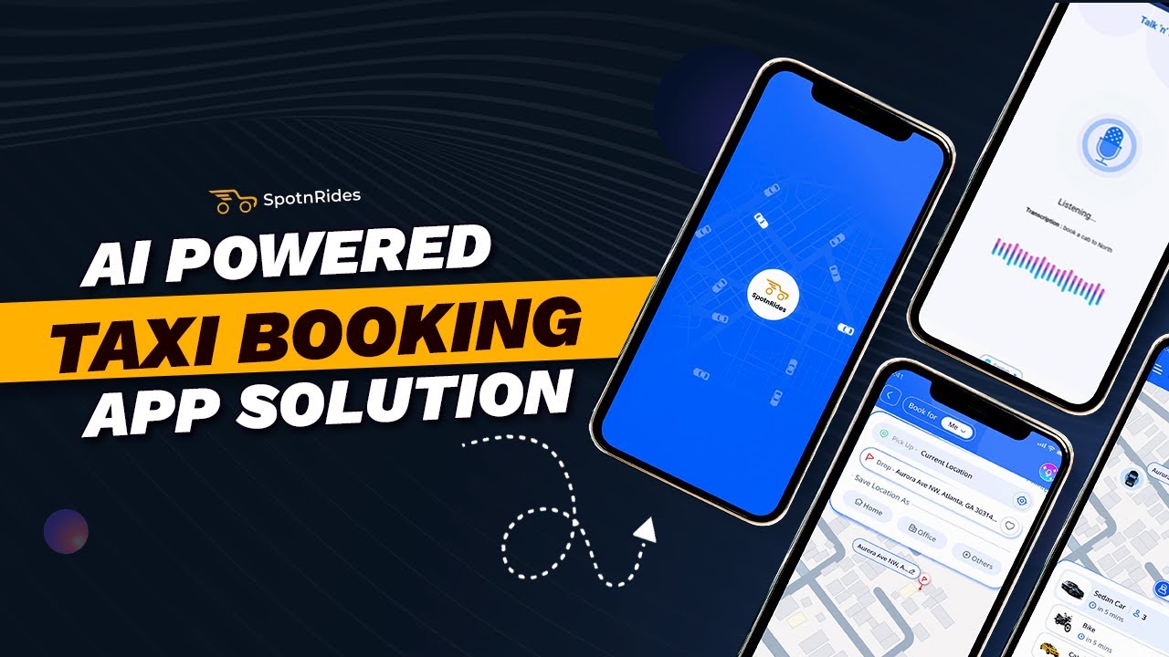 AI Powered Taxi Booking App Solution - SpotnRides