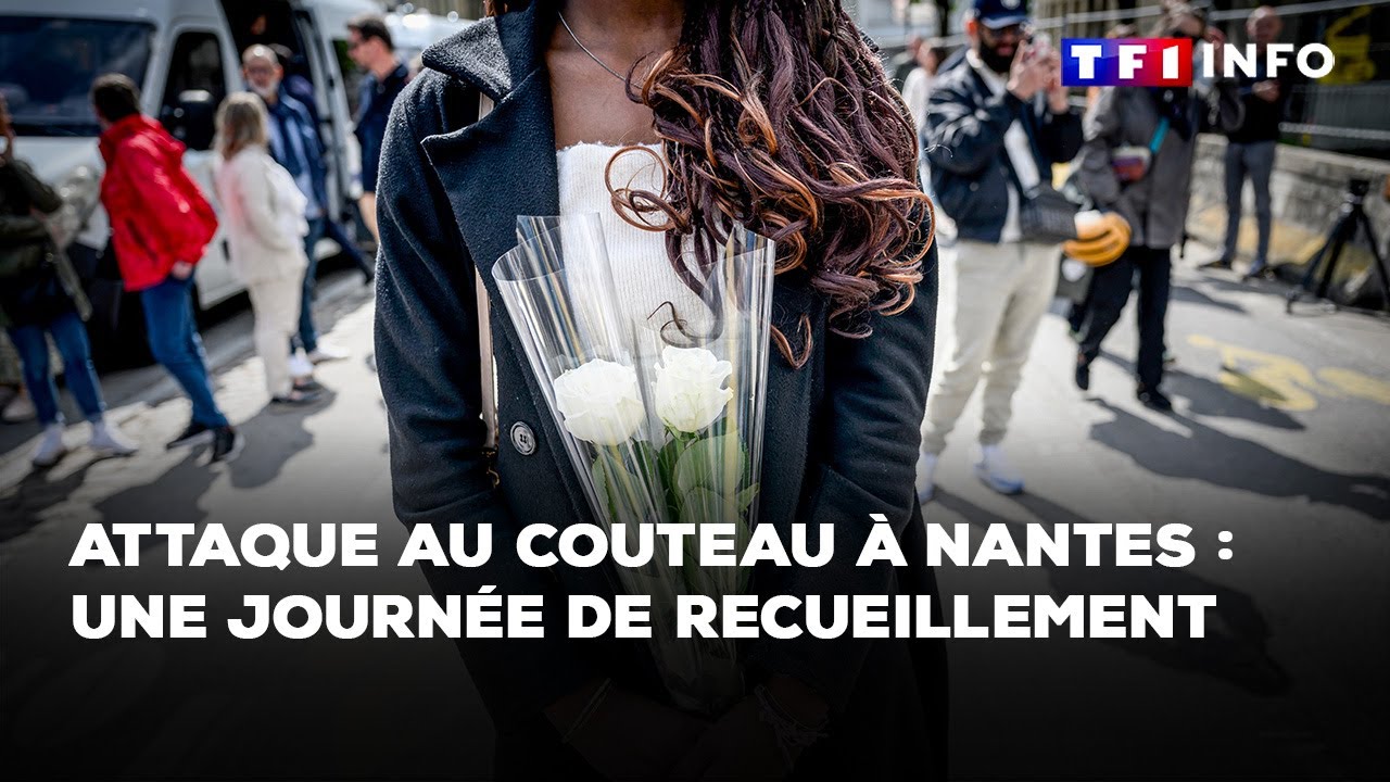 Attaque au couteau à Nantes : une journée de recueillement ｜TF1 INFO